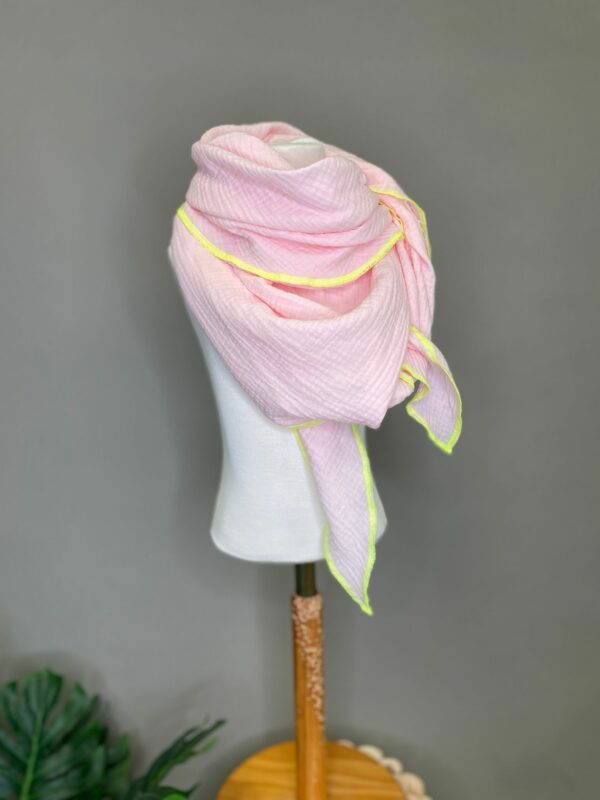 Musselin Tuch zart rosa