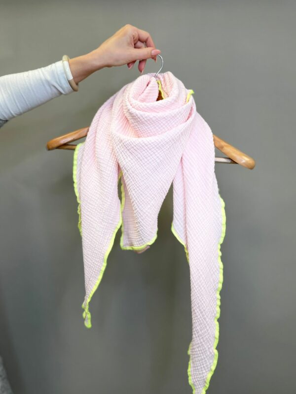 Musselin Tuch zart rosa