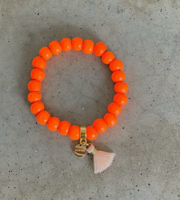 Orange Wood Armband